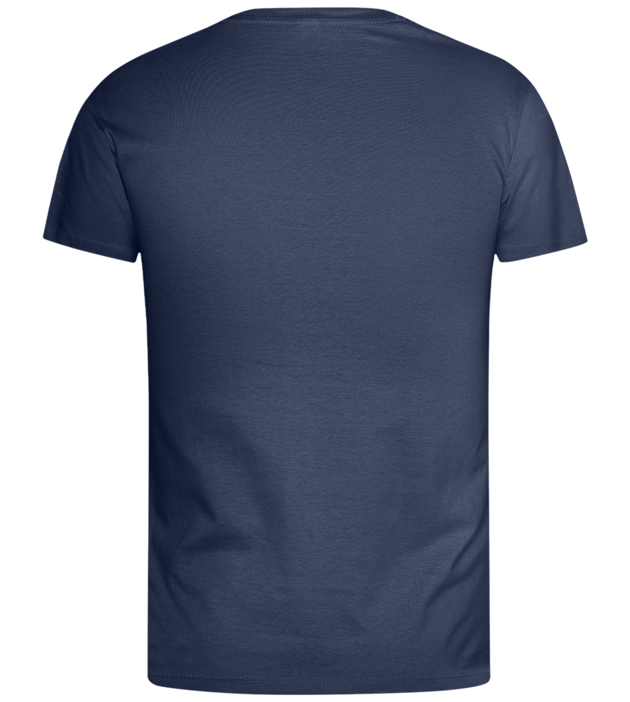 Sassy Seagull Design - Basic men's t-shirt_DENIM_back