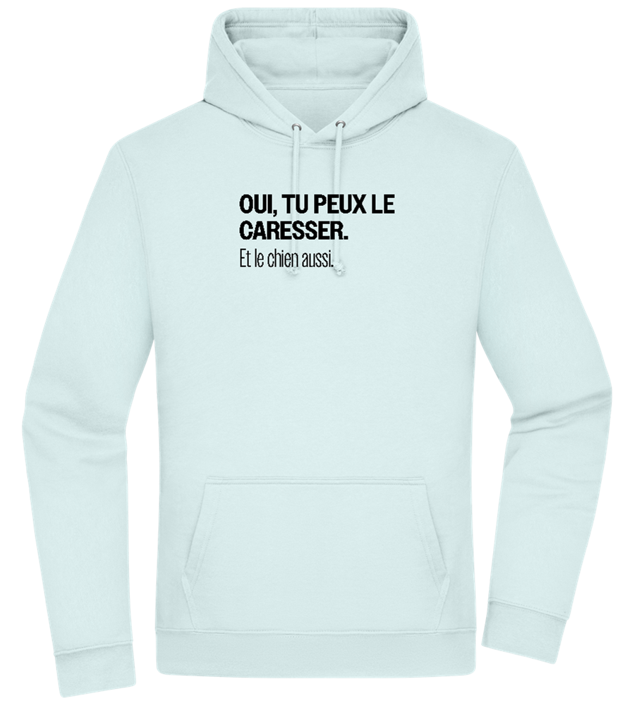 Tu Peux le Caresser Design - Premium Essential Unisex Hoodie_ARCTIC BLUE_front