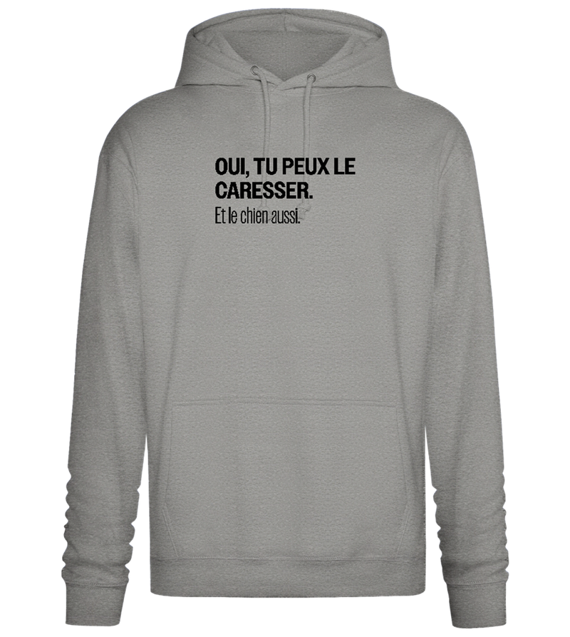 Tu Peux le Caresser Design - Premium Essential Unisex Hoodie_ORION GREY II_front