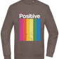 Think Positive Rainbow Design - Comfort Essential Unisex Sweater_CHARCOAL CHIN_front