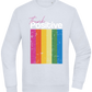 Think Positive Rainbow Design - Comfort Essential Unisex Sweater_CREAMY BLUE_front