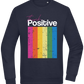 Think Positive Rainbow Design - Comfort Essential Unisex Sweater_FRENCH NAVY_front