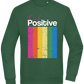 Think Positive Rainbow Design - Comfort Essential Unisex Sweater_GREEN BOTTLE_front