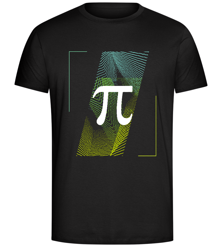 Pi Teacher Sign Design - Comfort Unisex T-Shirt_DEEP BLACK_front