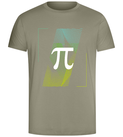 Pi Teacher Sign Design - Comfort Unisex T-Shirt_KHAKI_front