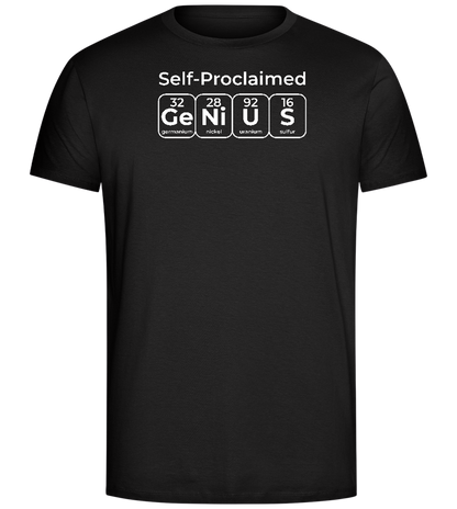 Genius Periodic Table Design - Comfort Unisex T-Shirt_DEEP BLACK_front