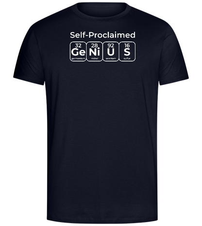 Genius Periodic Table Design - Comfort Unisex T-Shirt_FRENCH NAVY_front