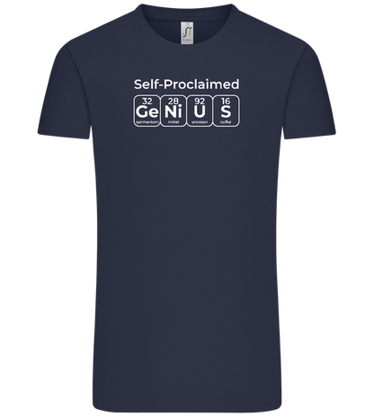 Genius Periodic Table Design - Comfort Unisex T-Shirt_FRENCH NAVY_front