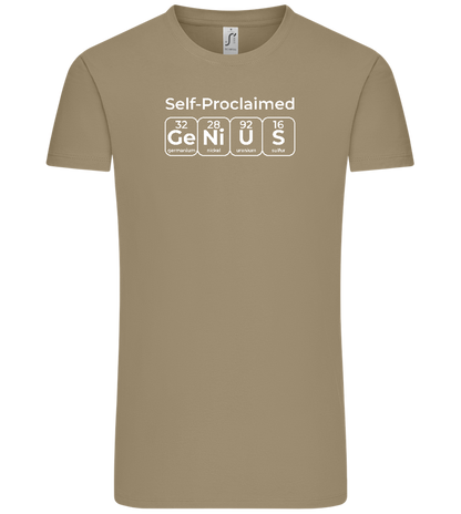 Genius Periodic Table Design - Comfort Unisex T-Shirt_KHAKI_front