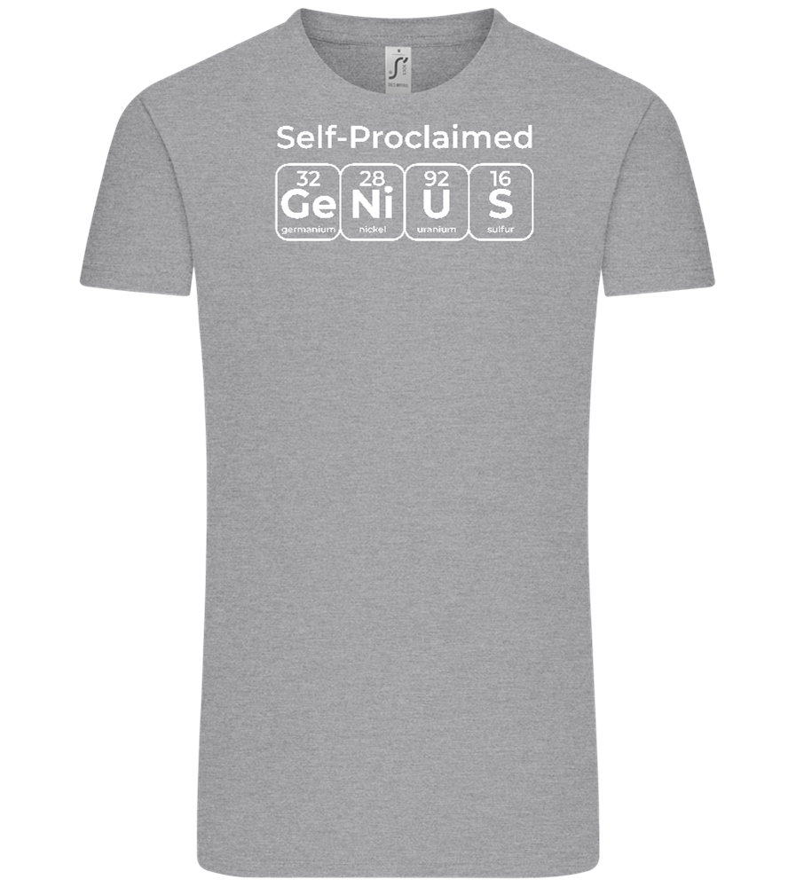 Genius Periodic Table Design - Comfort Unisex T-Shirt_ORION GREY_front