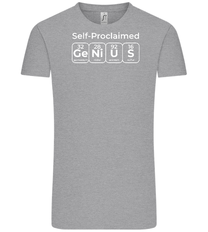 Genius Periodic Table Design - Comfort Unisex T-Shirt_ORION GREY_front