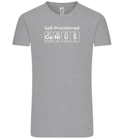 Genius Periodic Table Design - Comfort Unisex T-Shirt_ORION GREY_front