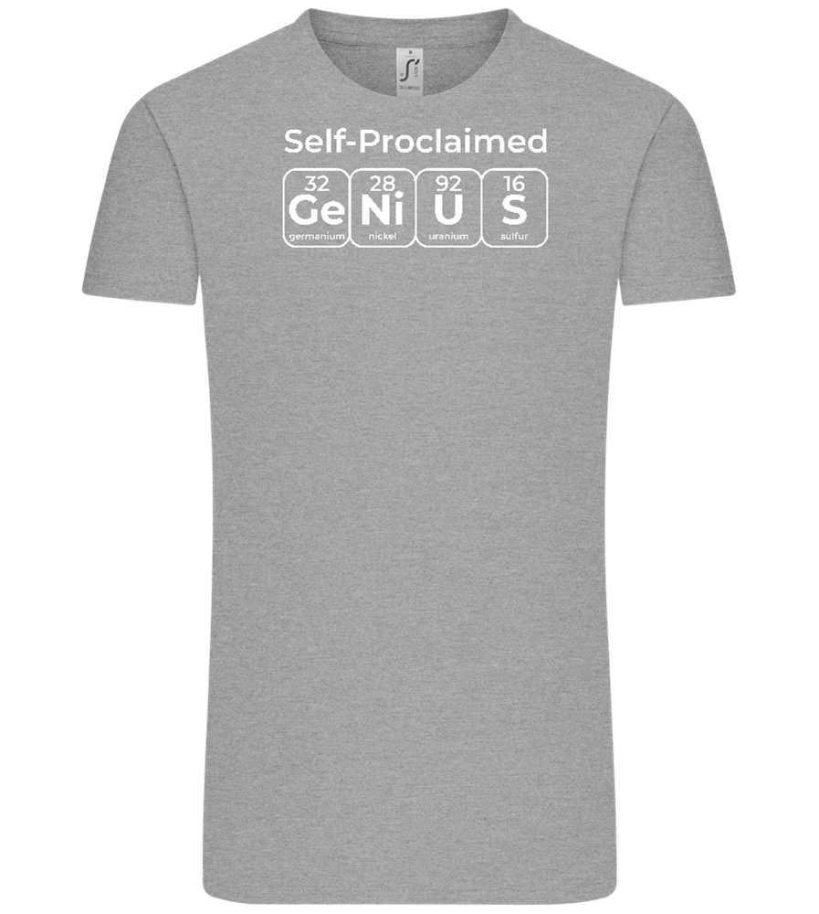 Genius Periodic Table Design - Comfort Unisex T-Shirt_ORION GREY_front