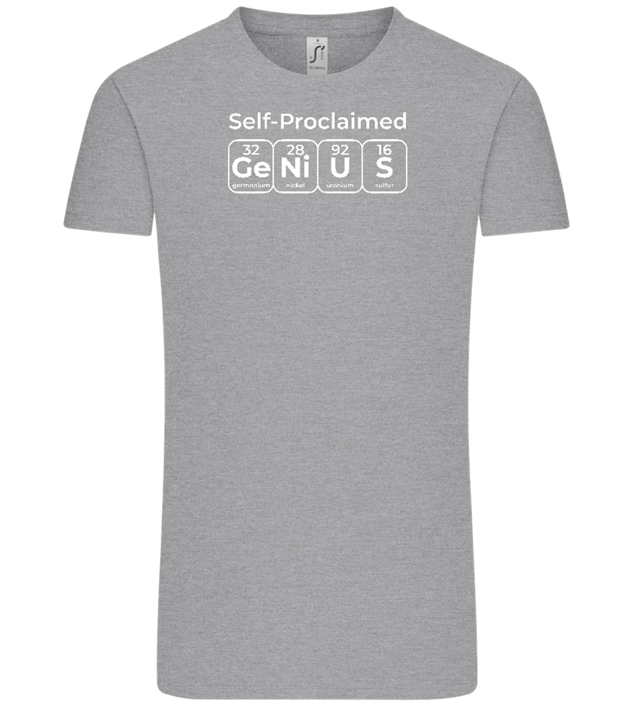 Genius Periodic Table Design - Comfort Unisex T-Shirt_ORION GREY_front