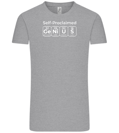 Genius Periodic Table Design - Comfort Unisex T-Shirt_ORION GREY_front