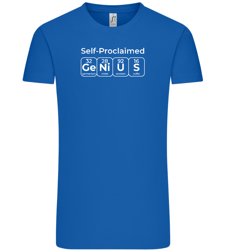 Genius Periodic Table Design - Comfort Unisex T-Shirt_ROYAL_front