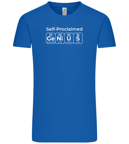 Genius Periodic Table Design - Comfort Unisex T-Shirt_ROYAL_front