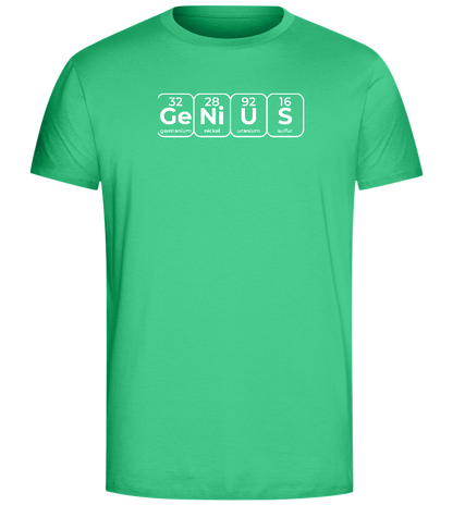 Genius Periodic Table Design - Comfort Unisex T-Shirt_SPRING GREEN_front