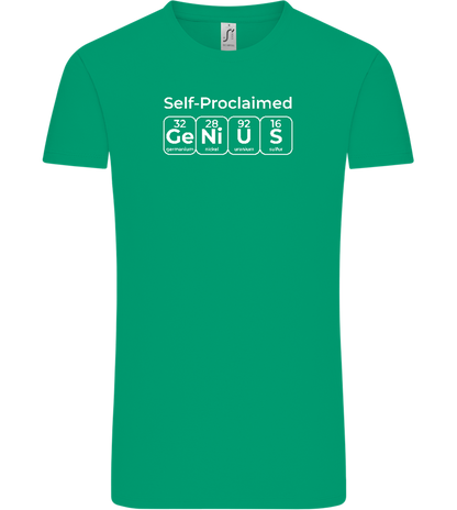Genius Periodic Table Design - Comfort Unisex T-Shirt_SPRING GREEN_front