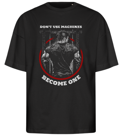 Become a Machine Design - Premium men's oversized t-shirt_DEEP BLACK_front