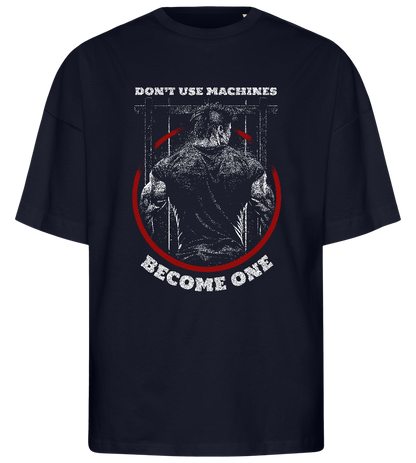 Become a Machine Design - Premium men's oversized t-shirt_FRENCH NAVY_front