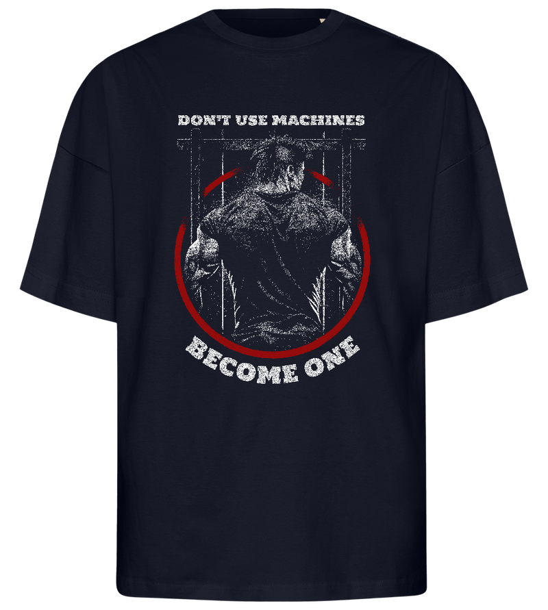 Become a Machine Design - Premium men's oversized t-shirt_FRENCH NAVY_front