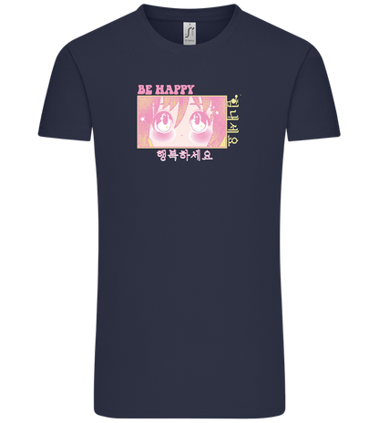 Be Happy Design - Comfort Unisex T-Shirt_FRENCH NAVY_front
