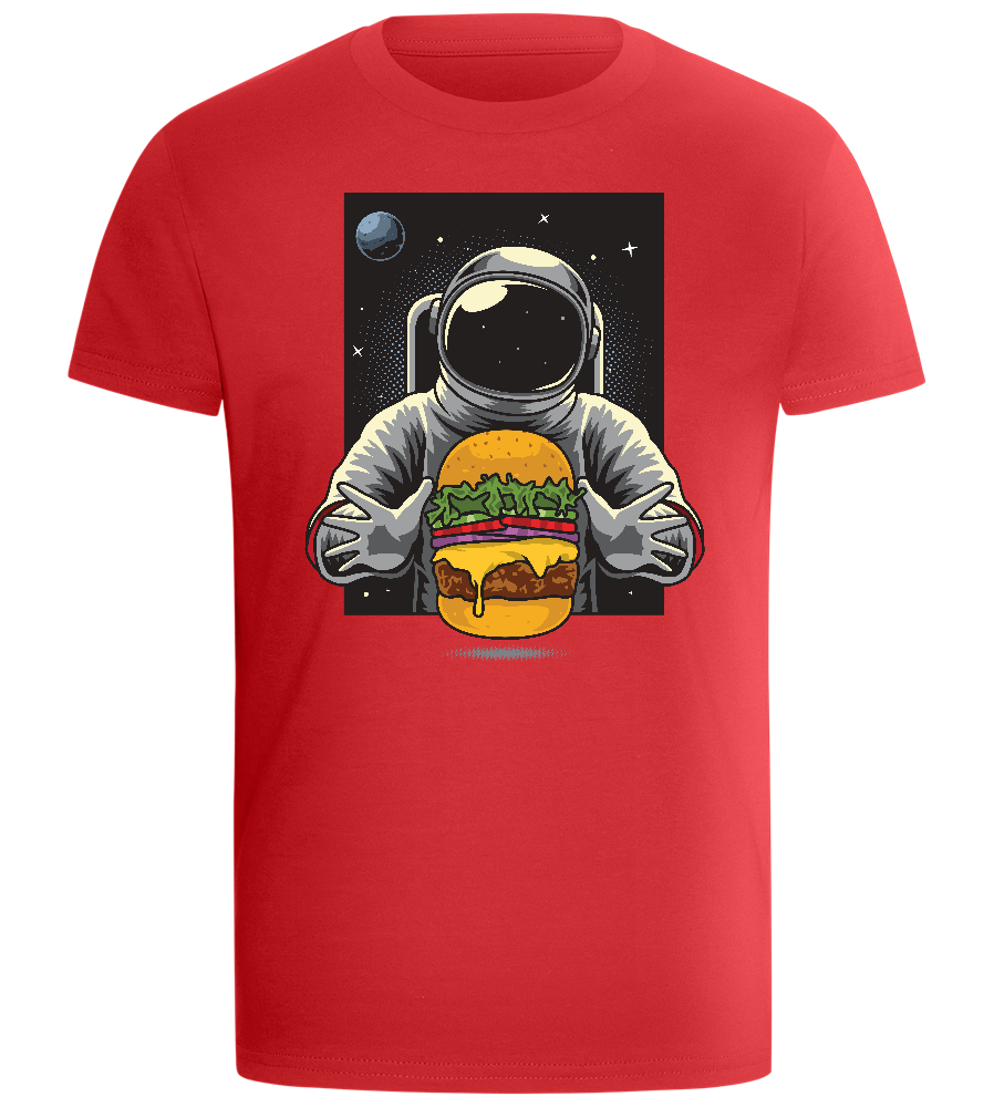 Astroburger Design - Comfort boys fitted t-shirt_RED_front