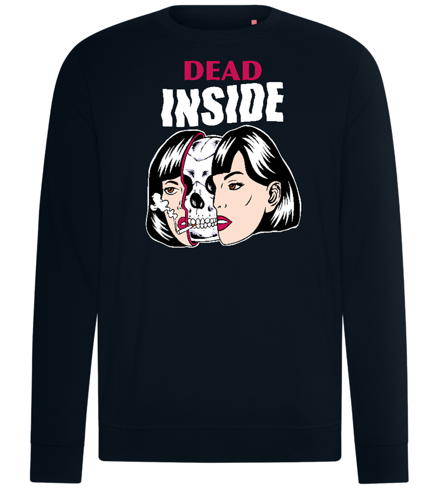 Dead Inside Skull Design - Comfort unisex sweater_BLACK_front