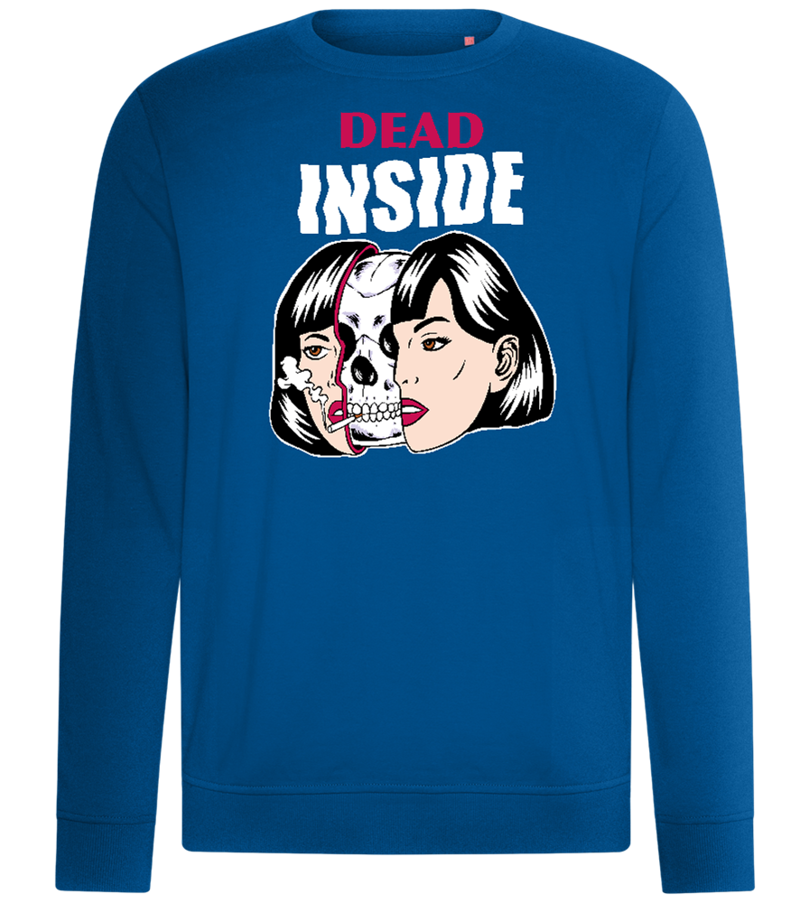 Dead Inside Skull Design - Comfort unisex sweater_ROYAL_front