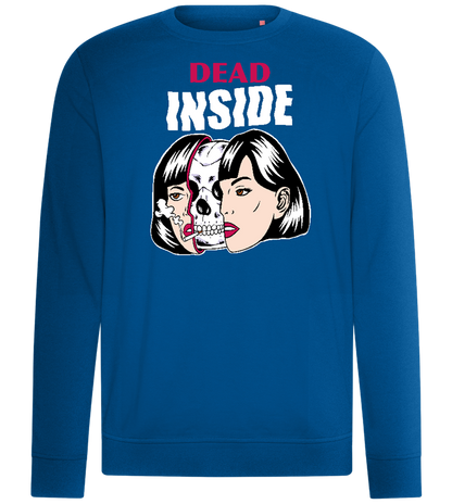 Dead Inside Skull Design - Comfort unisex sweater_ROYAL_front