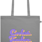 Coolest Teacher Ever Design - Essential colored organic cotton tote bag_GREY_front