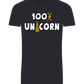 100 Percent Unicorn Design - Basic Unisex T-Shirt_FRENCH NAVY_front