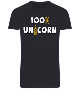 100 Percent Unicorn Design - Basic Unisex T-Shirt