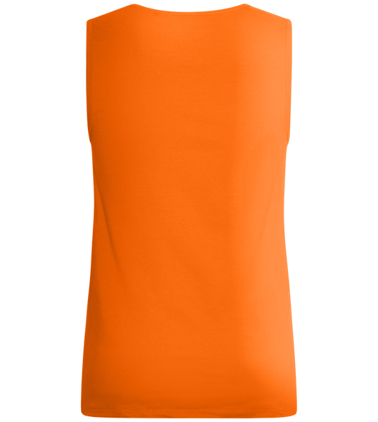 Worth The Hassle Design - Basic men's tank top_ORANGE_back