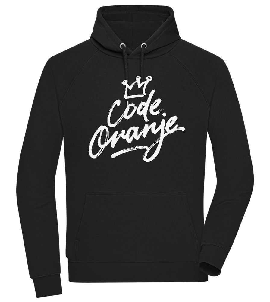Code Oranje Kroontje Design - Comfort unisex hoodie_BLACK_front