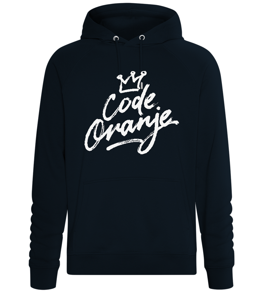 Code Oranje Kroontje Design - Comfort unisex hoodie_BLACK_front