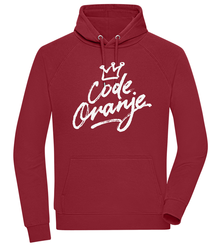 Code Oranje Kroontje Design - Comfort unisex hoodie_BORDEAUX_front