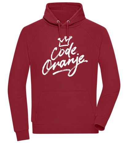 Code Oranje Kroontje Design - Comfort unisex hoodie_BORDEAUX_front