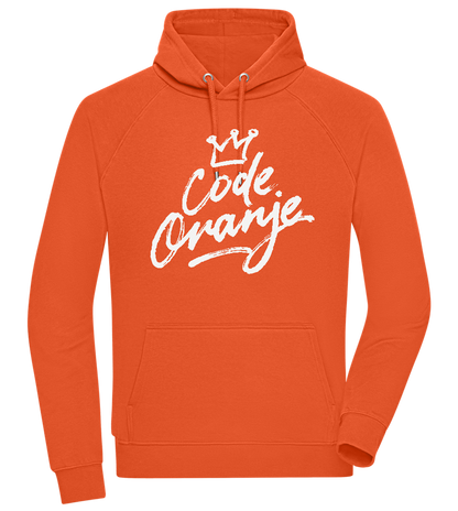 Code Oranje Kroontje Design - Comfort unisex hoodie_BURNT ORANGE_front