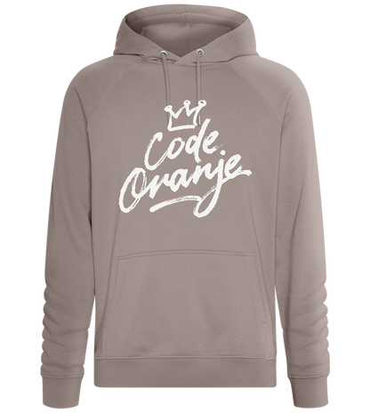 Code Oranje Kroontje Design - Comfort unisex hoodie_CHARCOAL CHIN_front