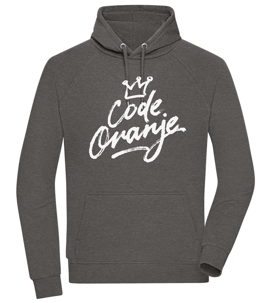 Code Oranje Kroontje Design - Comfort unisex hoodie_CHARCOAL CHIN_front