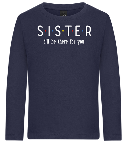 Sister Design - Premium kids long sleeve t-shirt_FRENCH NAVY_front