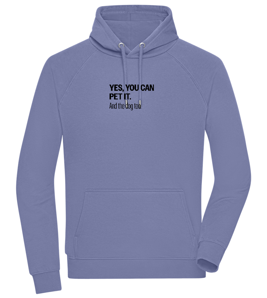 You Can Pet It Design - Comfort unisex hoodie_BLUE_front