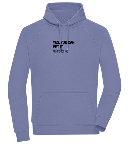 You Can Pet It Design - Comfort unisex hoodie_BLUE_front