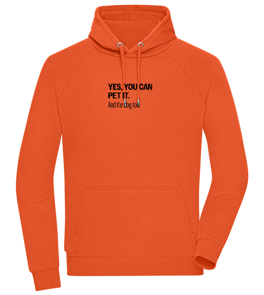 You Can Pet It Design - Comfort unisex hoodie_BURNT ORANGE_front