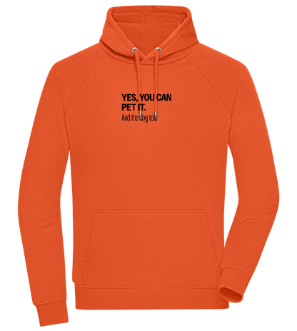 You Can Pet It Design - Comfort unisex hoodie_BURNT ORANGE_front