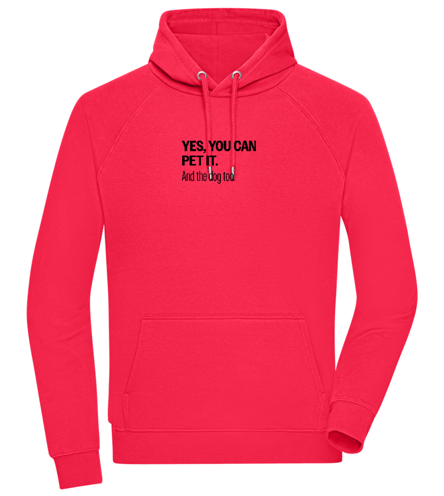 You Can Pet It Design - Comfort unisex hoodie_RED_front