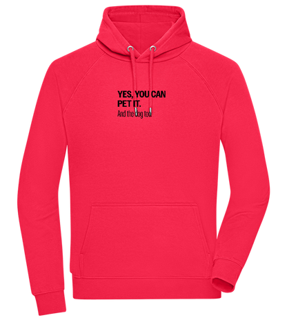 You Can Pet It Design - Comfort unisex hoodie_RED_front