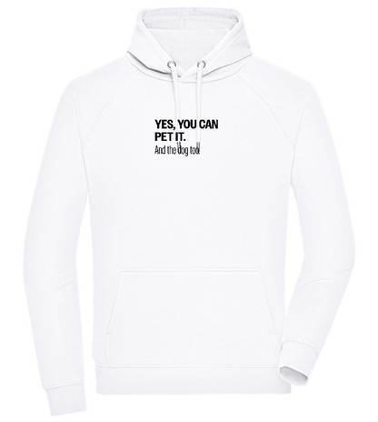 You Can Pet It Design - Comfort unisex hoodie_WHITE_front